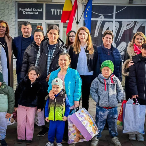 Acțiune socială dedicată copiilor în Săptămâna Patimilor, la Titu