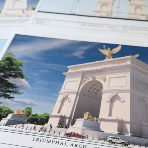 Trump propune un arc de triumf monumental în Washington