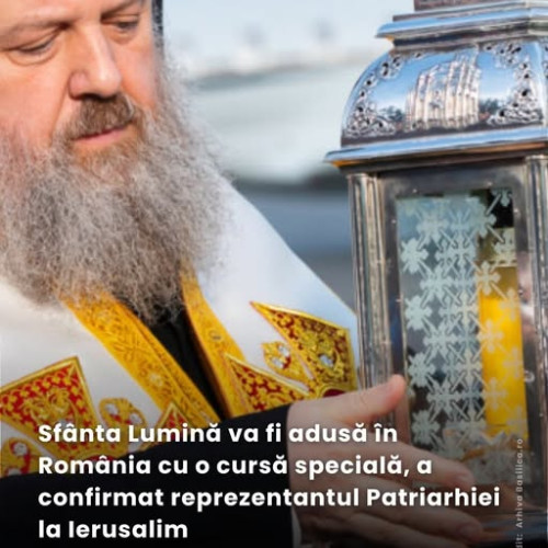 Începe ceremonia de aducere a Sfintei Lumini de la Ierusalim