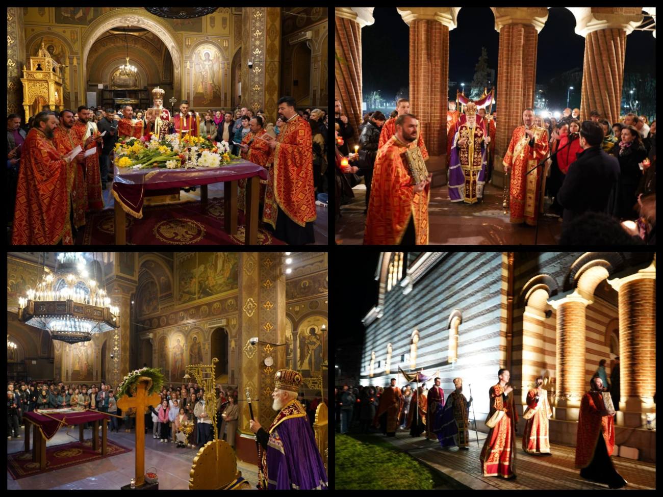 Credincioșii din Târgoviște participă la Denia Prohodului Domnului