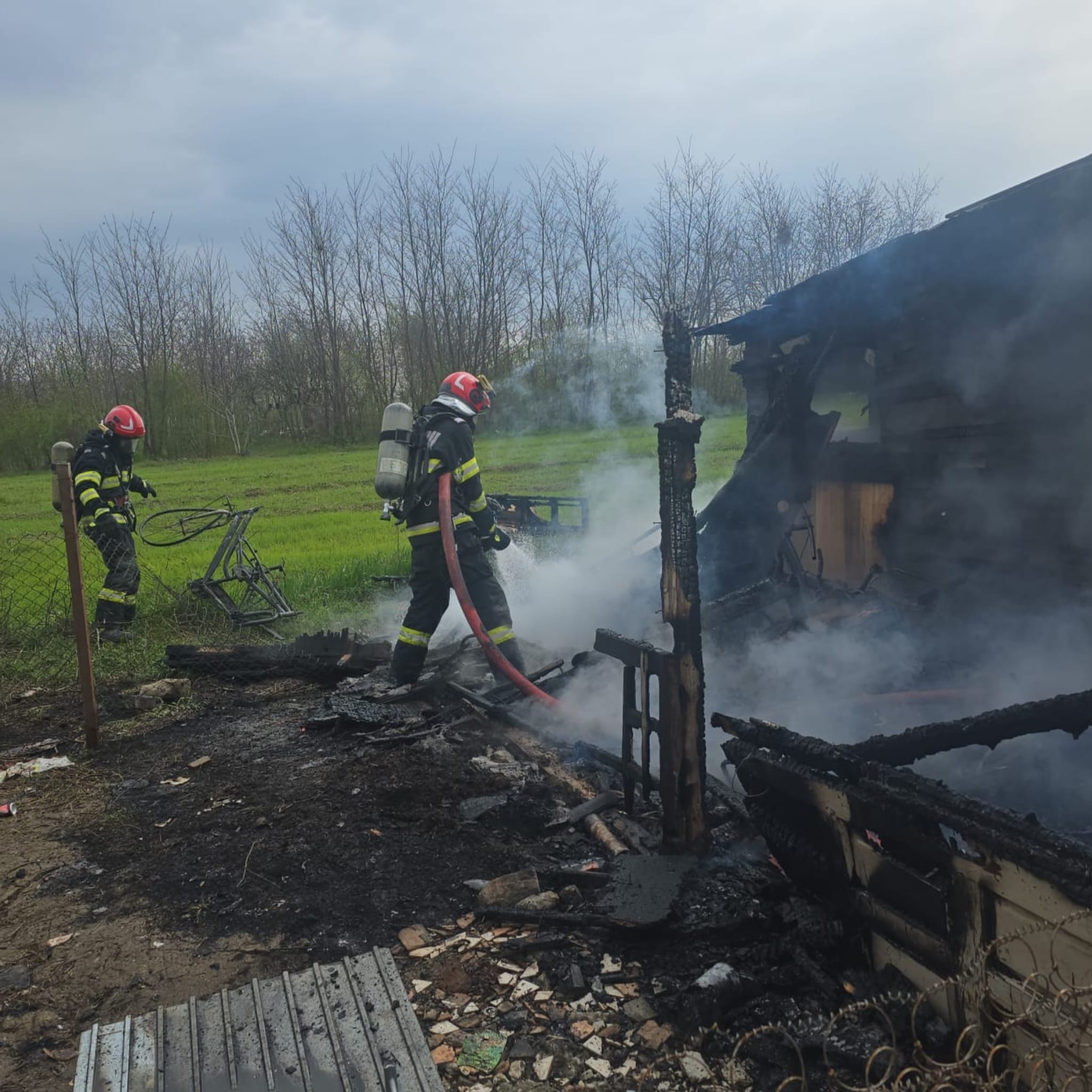 Incendiu devastator la Bolintin Vale: Gospodărie distrusă de flăcări
