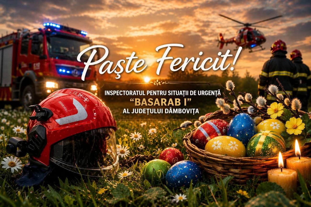ISU Dâmbovița oferă sfaturi de siguranță în Sărbătorile Pascale