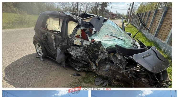 Accident spectaculos pe drumul județean Tăuții Măgherăuș - Băița, fără victime