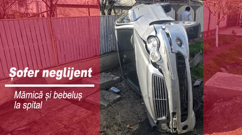 Bebeluş de trei luni, în stare gravă după un accident la Zărneşti