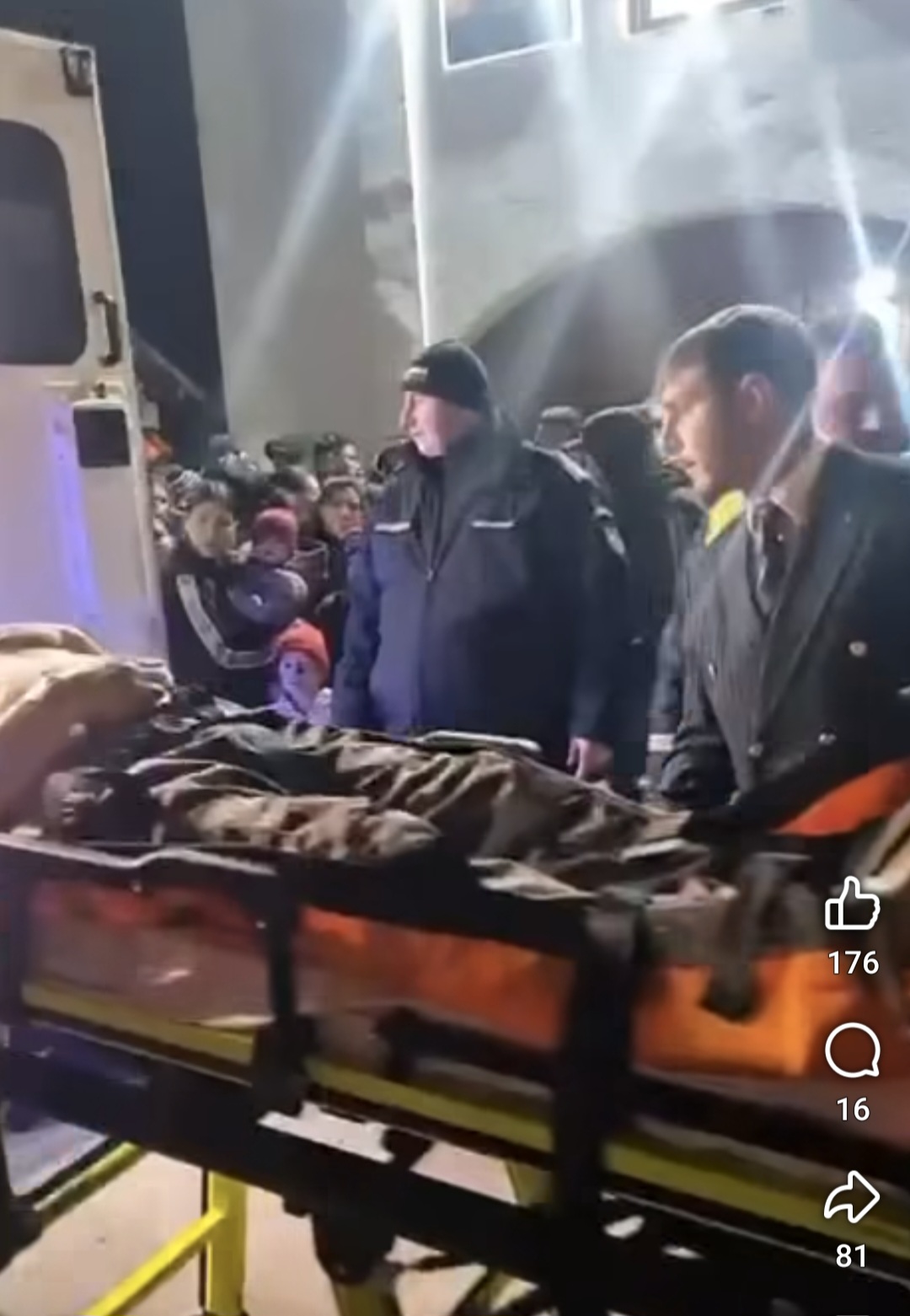 Un bărbat rănit în timpul slujbei de Înviere la o biserică din Bacău