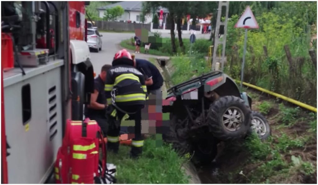 Accident grav în Cosmești: două persoane rănite în ziua de Paște