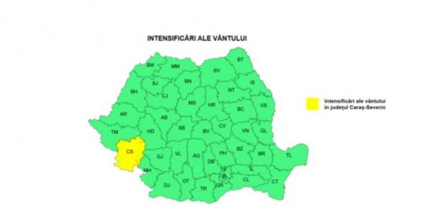 Avertizare ANM: Vânt puternic în regiunile montane ale României