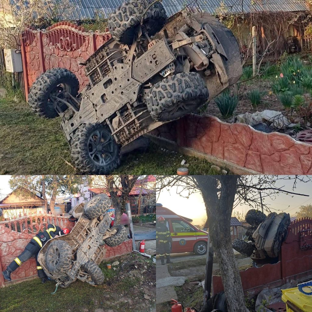 Tânăr rănit grav după un accident cu ATV-ul în Costeşti, Argeş
