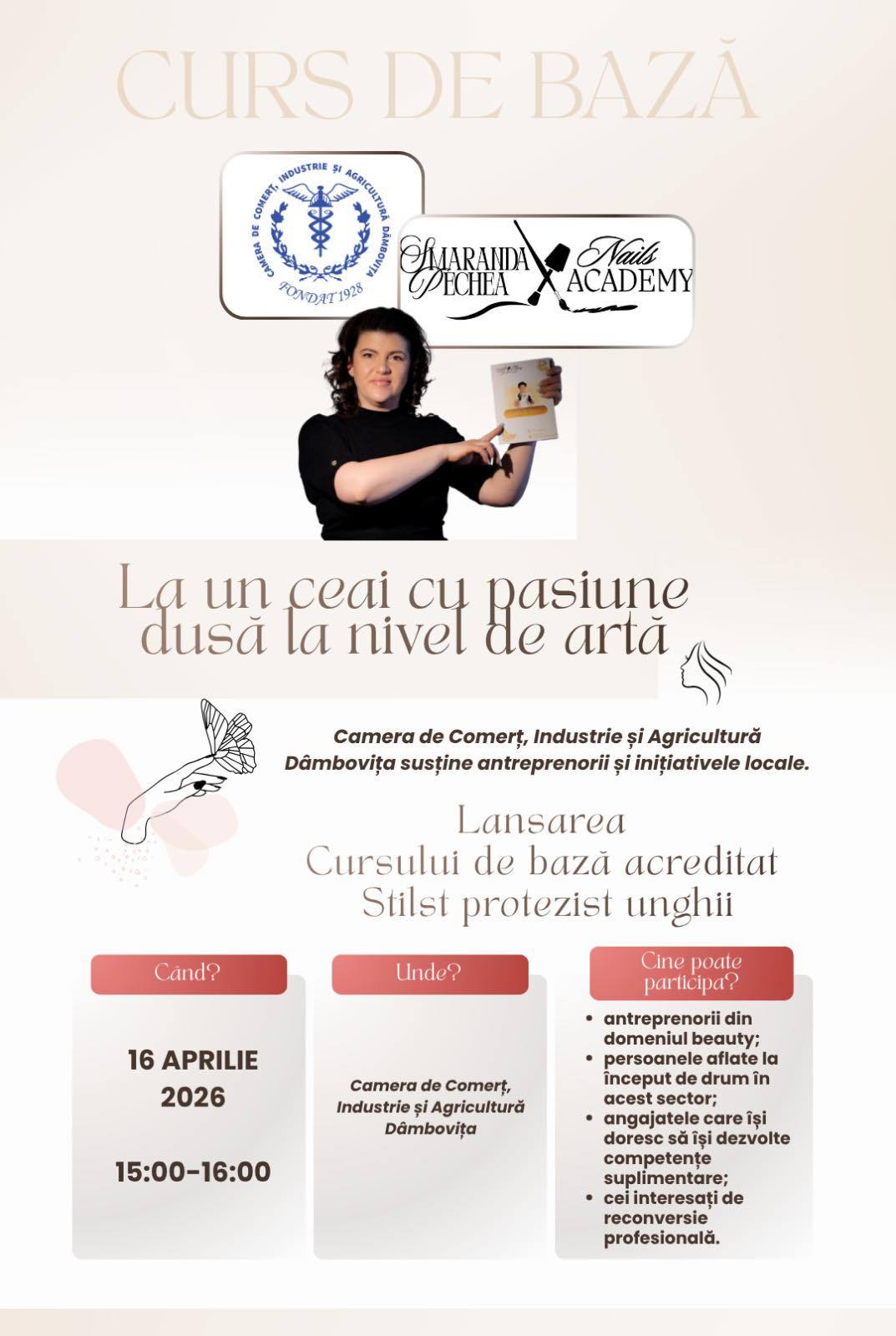 Curs de stilist protezist unghii lansat de Camera de Comerț Dâmbovița