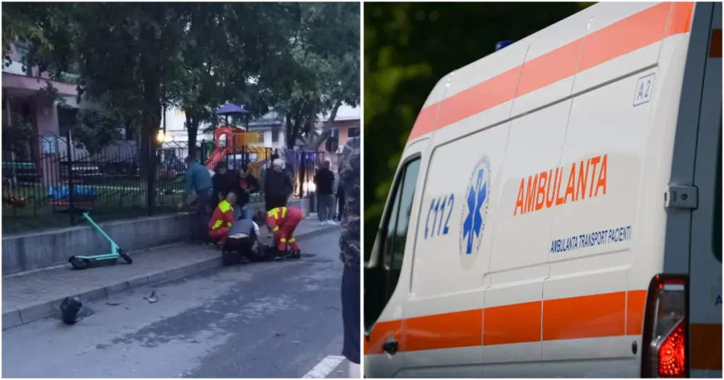 Accident grav în Drobeta Turnu Severin: un minor pe trotinetă rănit