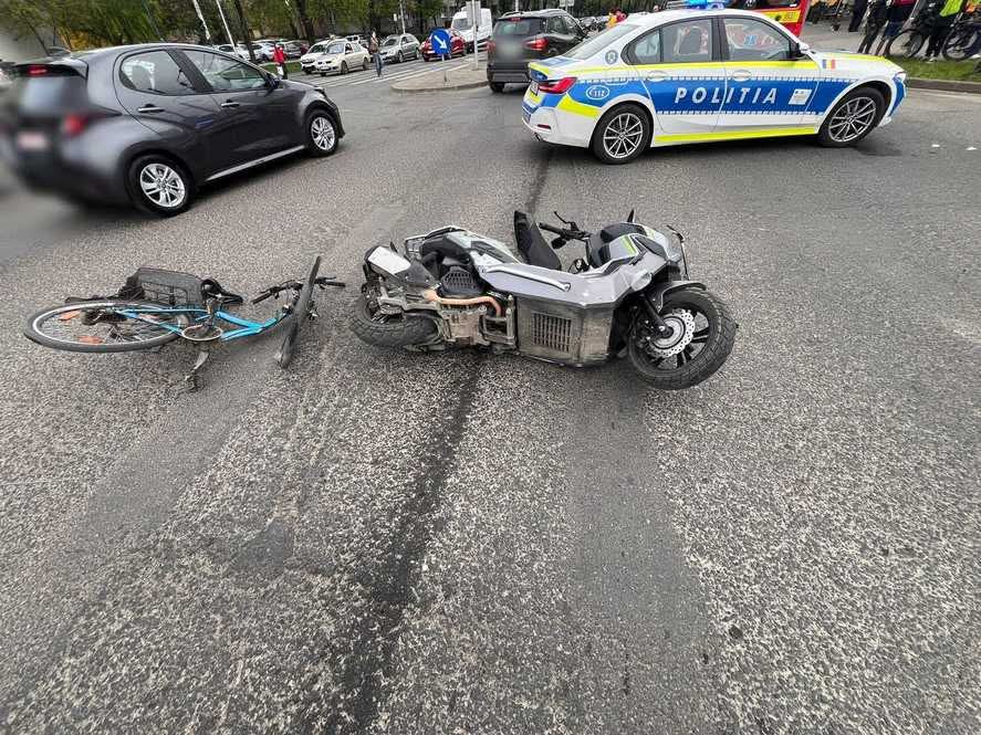 Accident rutier pe Calea Șagului din Timișoara: două persoane rănite