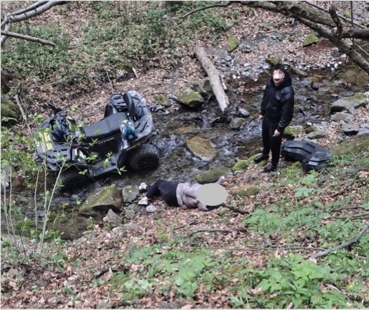 Accident cu ATV în Vâlcea: Tineri salvați de jandarmi și salvamontiști