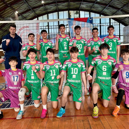 CSM Arcada Gălăți domină turneul semifinal de volei Under 17