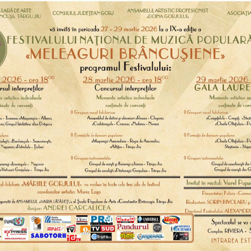 Cea de-a IX-a ediție a Festivalului Național de Muzică Populară se apropie