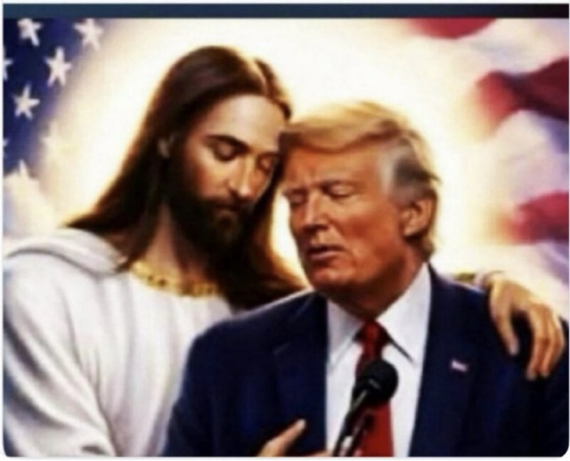 Trump postează o imagine cu Iisus și stârnește controverse