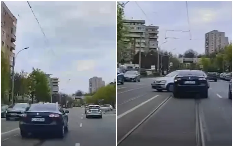 Accident spectaculos pe strada Plopilor din Cluj-Napoca