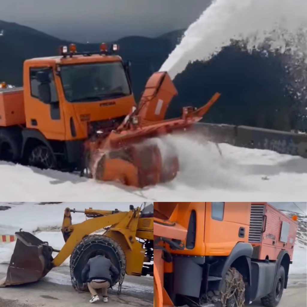 Lucrări de deszăpezire pe DN 67C pentru reluarea circulației