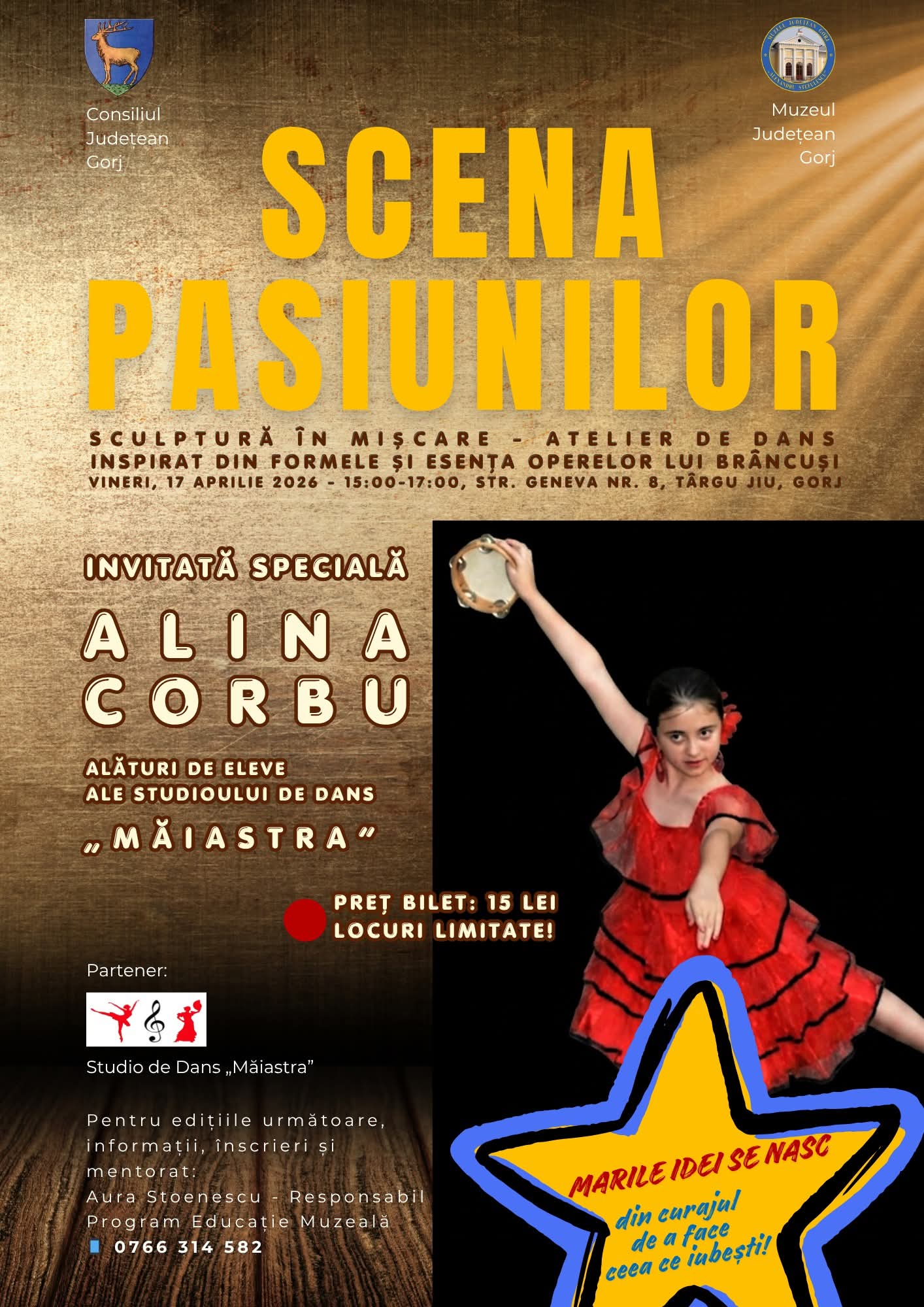 Dansează alături de sculpturile lui Brâncuși la Târgu Jiu