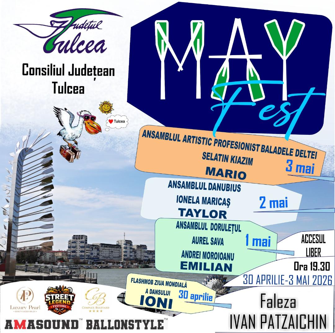 Debutul festivalului MayFest aduce muzică și dans la Tulcea