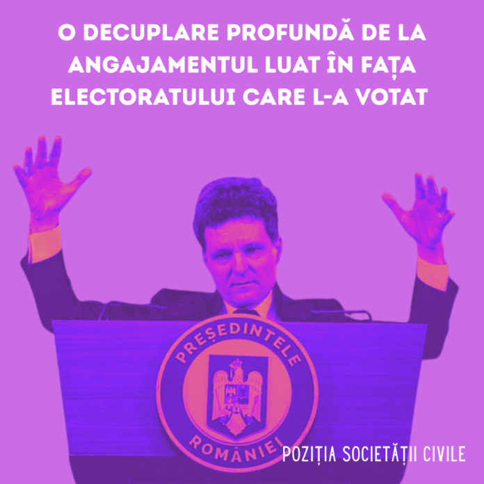 Scrisoare deschisă către președintele Nicușor Dan, criticată de societatea civilă