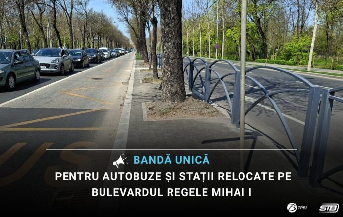 Autobuzele din București vor circula pe culoarul unic dedicat transportului public