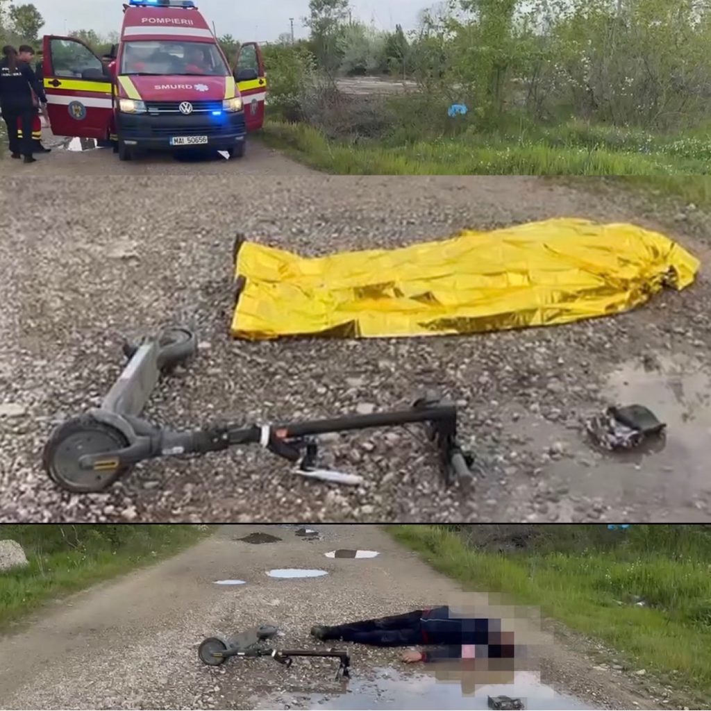 Bărbat găsit mort lângă o trotinetă în comuna Gogoșu