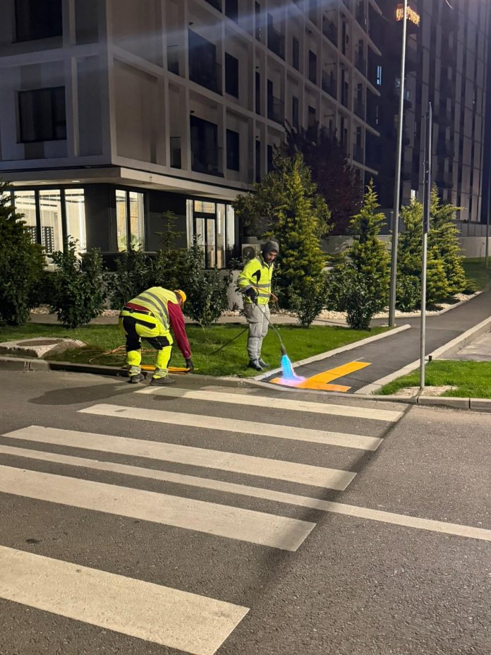 Marcaje tactile pentru nevăzători instalate în Sectorul 6