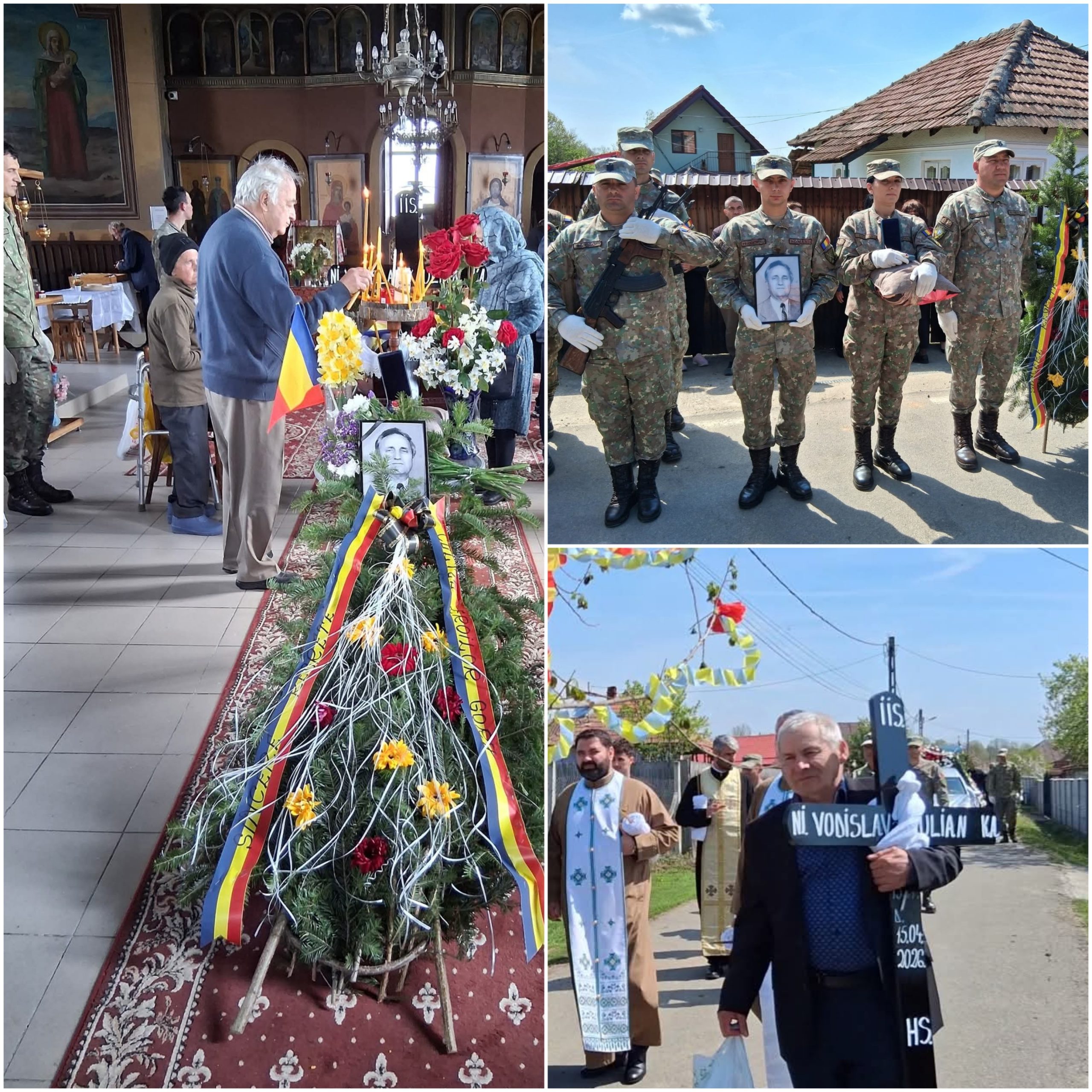 Doliu în comunitatea din Scoarța după moartea colonelului Vodislav Iulian