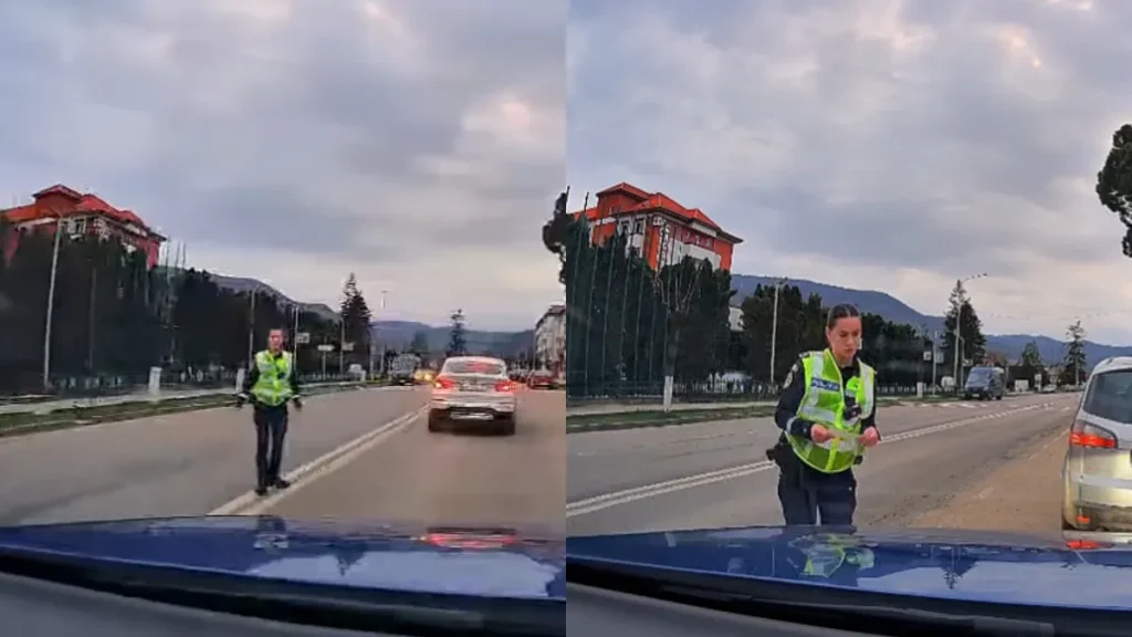 Scandal în Târgu Ocna: Polițistă amendată controversat după un incident rutier