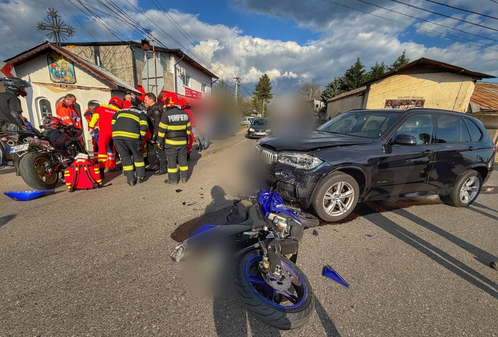 Accident dramatic pe DN 72, o motociclistă de 16 ani rănită grav