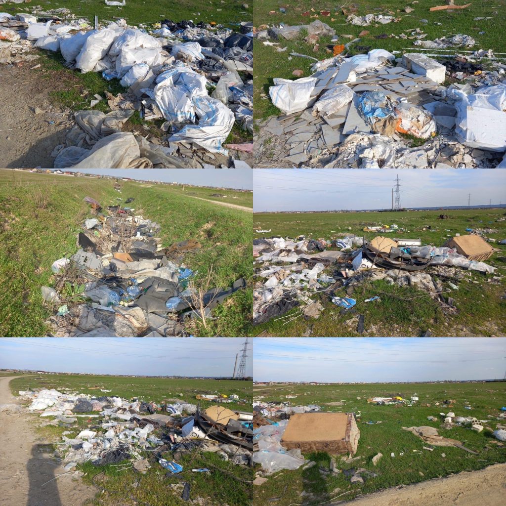 Peisaj șocant la Târgu Jiu: zona râului Șușița, transformată în gunoiște