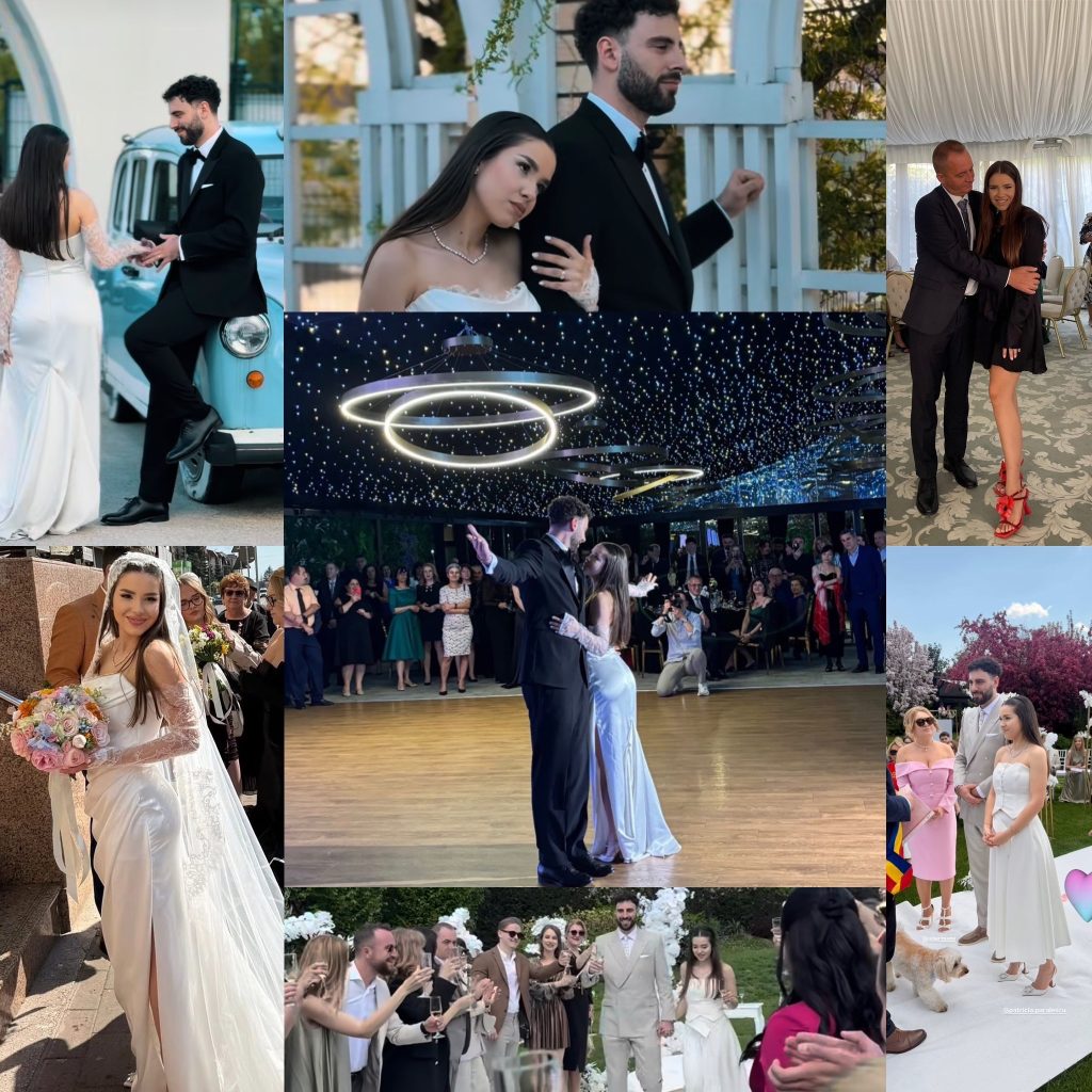 Patricia Paralescu și Robert Nanu și-au unit destinele la o nuntă de poveste