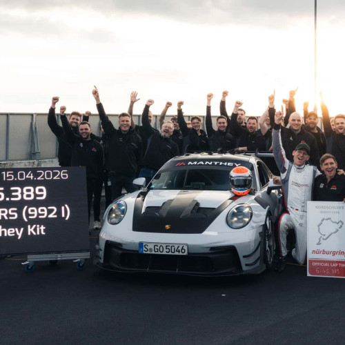 911 GT3 RS cu kit-ul Manthey stabilește un timp impresionant la Nürburgring