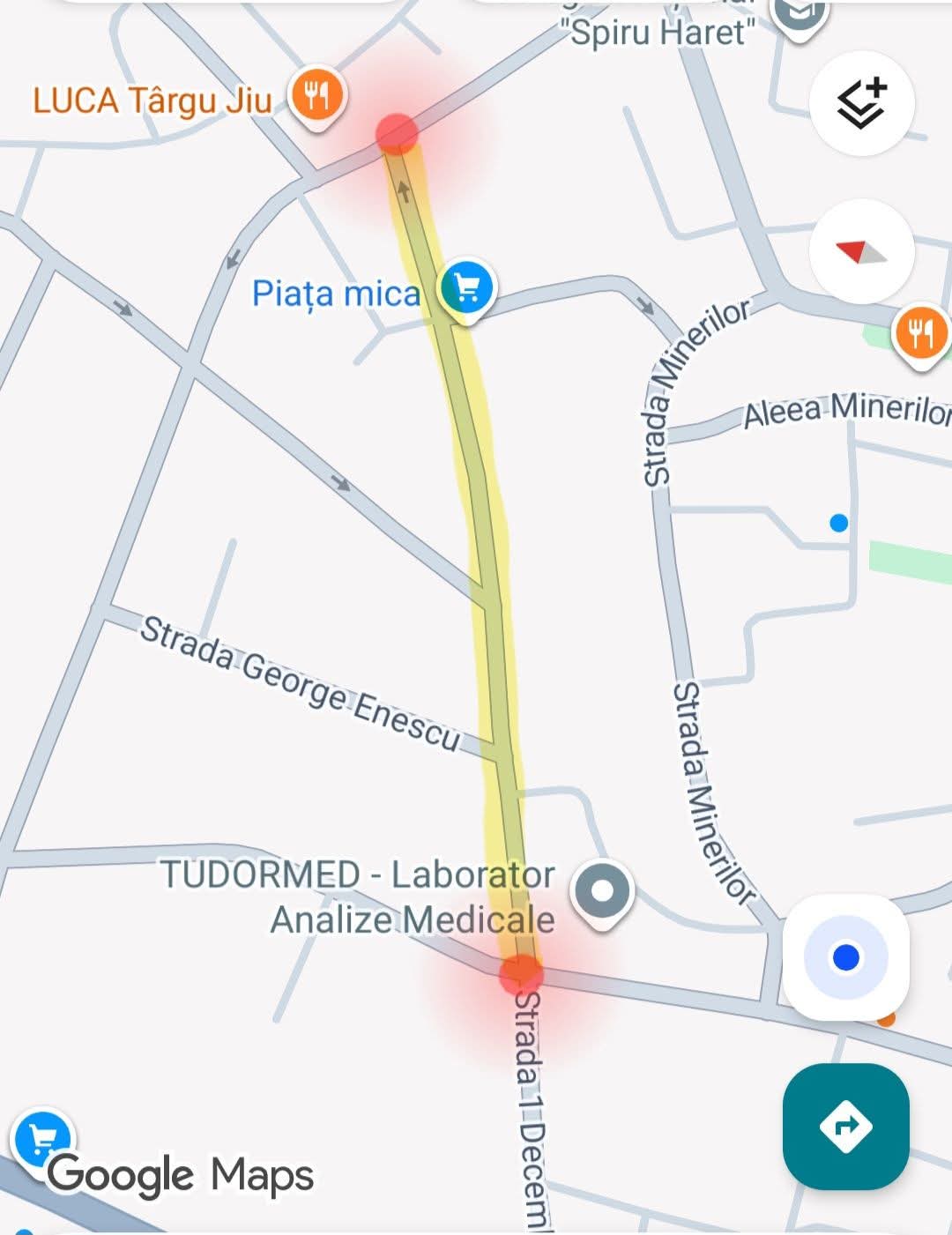 Lucrări de reabilitare pe strada 1 Decembrie 1918, cu restricții de trafic