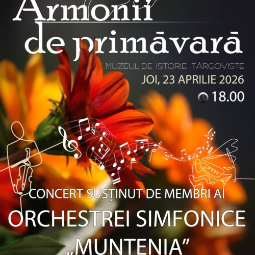 Concert de muzică clasică „Armonii de primăvară” la Târgoviște