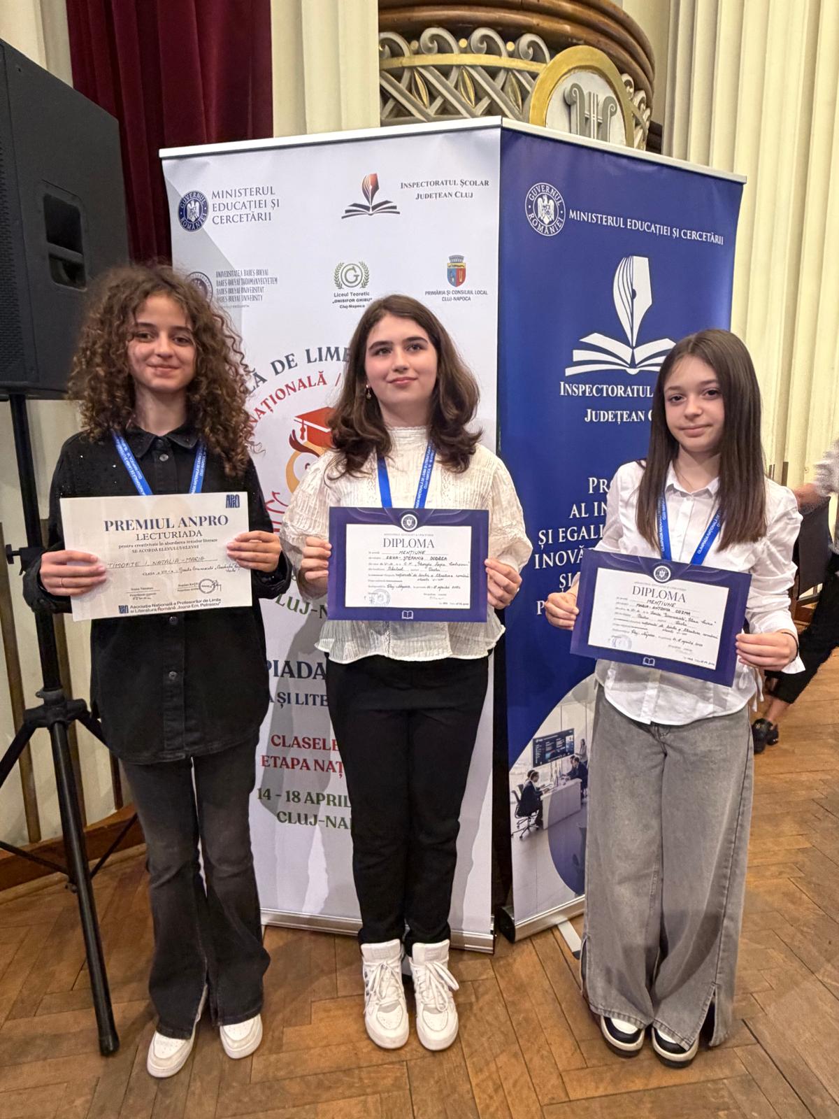 Olimpiada de limba română la Cluj-Napoca: Elevii din Vaslui obțin distincții importante