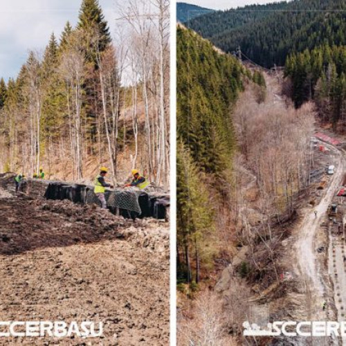 Drumul Valea Doftanei – Săcele avansează, lucrările au depășit 16% în condiții montane dificile