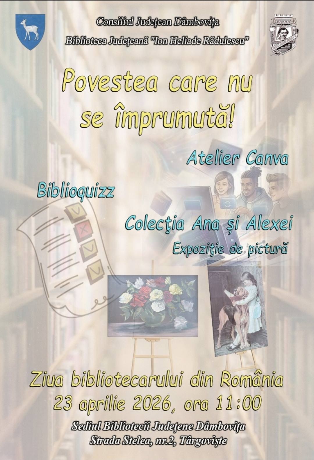 Biblioteca Județeană Dâmbovița celebrează Ziua Bibliotecarului cu activități diverse