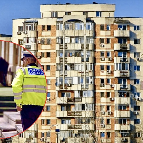 Polițiștii locali din Pitești sancționează aruncarea de deșeuri dintr-un bloc
