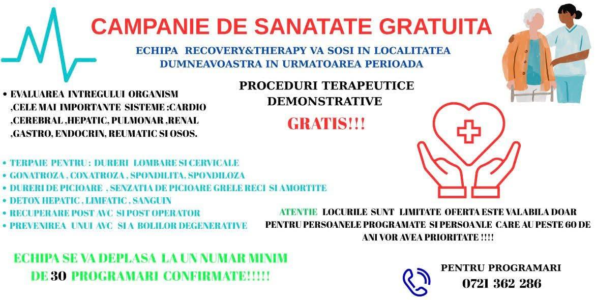 Locuitorii din Ulmi au parte de servicii medicale gratuite în curând