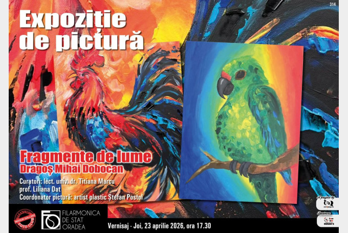 Vernisajul expoziției „Fragmente de lume” la Filarmonica din Oradea