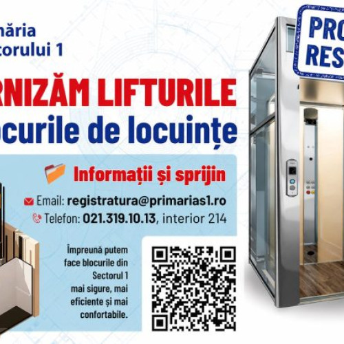 Primăria Sectorului 1 scoate la licitație modernizarea a aproape 900 de ascensoare din blocuri reabilitate termic