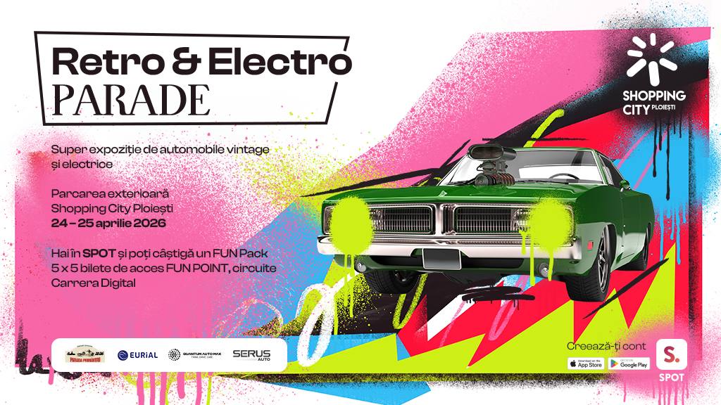Shopping City Ploiești organizează Retro & Electro Parade în aprilie