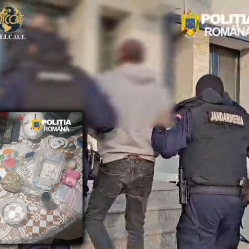 Percheziții masive în Gorj: 13 persoane reținute pentru trafic de droguri