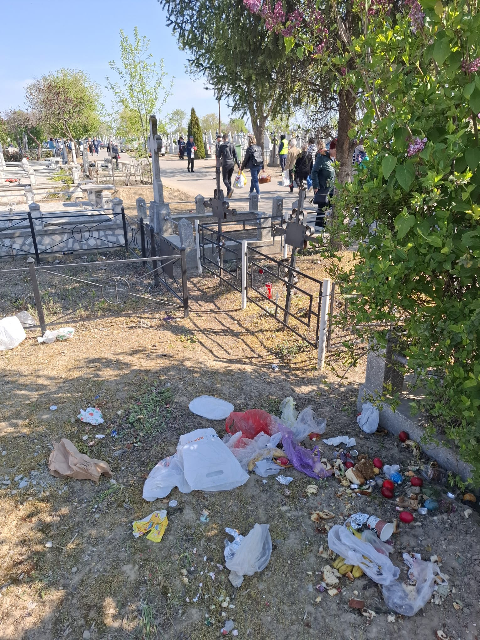 Pomenile lăsate la cimitir, o risipă fără sens
