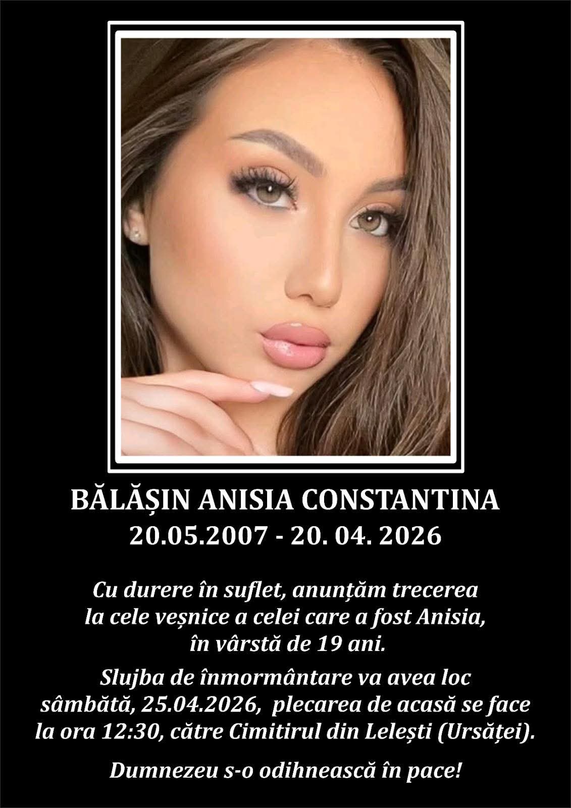 Tragedie în Lelești: O tânără de 18 ani a decedat după un accident