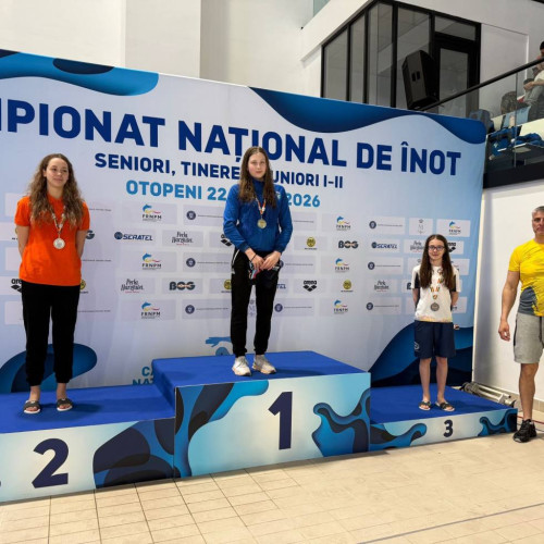 Anastasia Udroiu Ivan, vicecampioană națională la înot pentru CSM Târgoviște