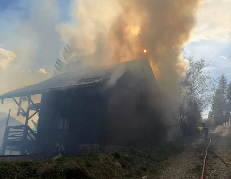 Incendiu devastator în apropierea localității Beliș, județul Cluj