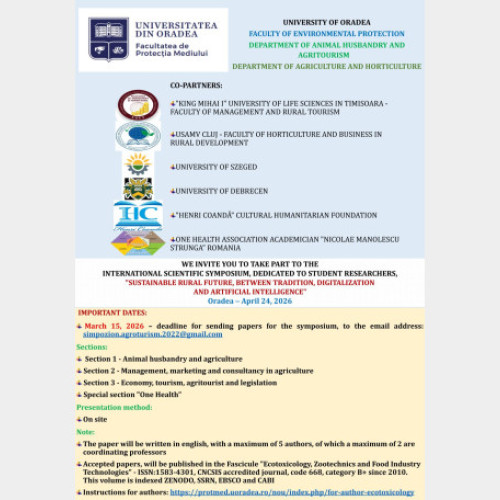 Cea de-a V-a ediție a simpozionului internațional „Viitorul rural sustenabil” se desfășoară la Băile Felix