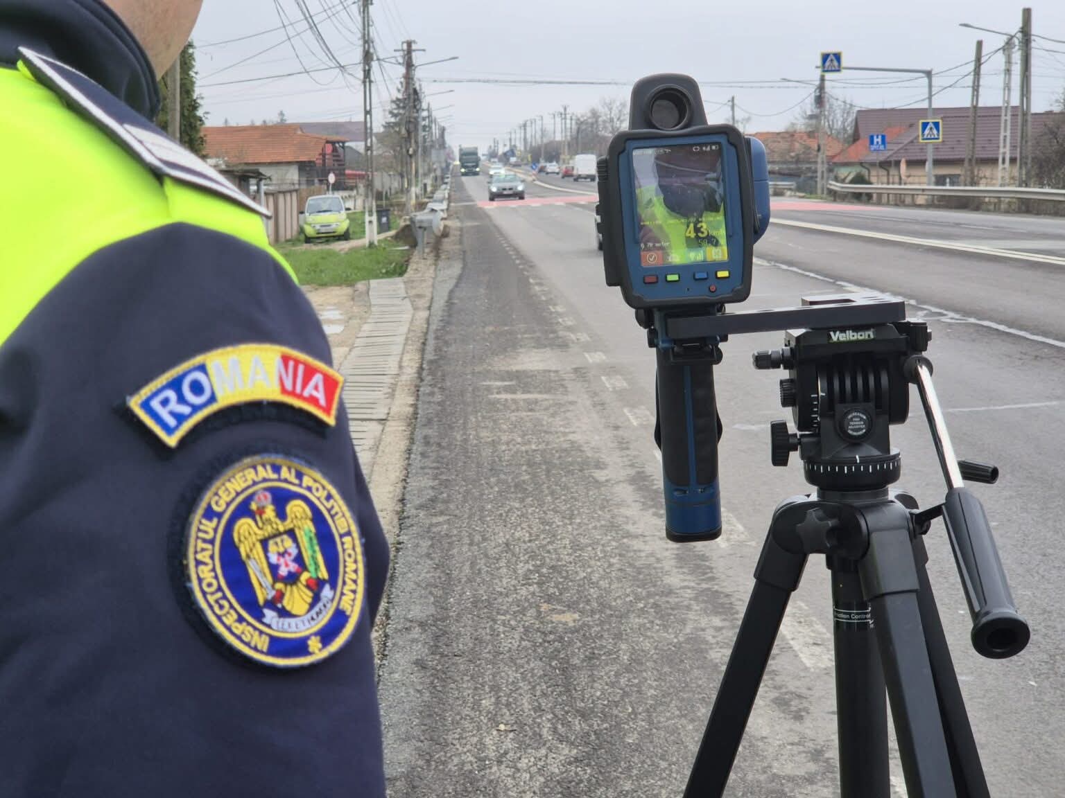 Polițist din Galați, sancționat pentru viteză excesivă la 121 km/h
